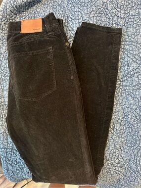 Madewell 9” High Riser Skinny Skinny Jeans in Black Velvet